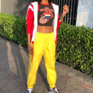 Bright Yellow Track Pants